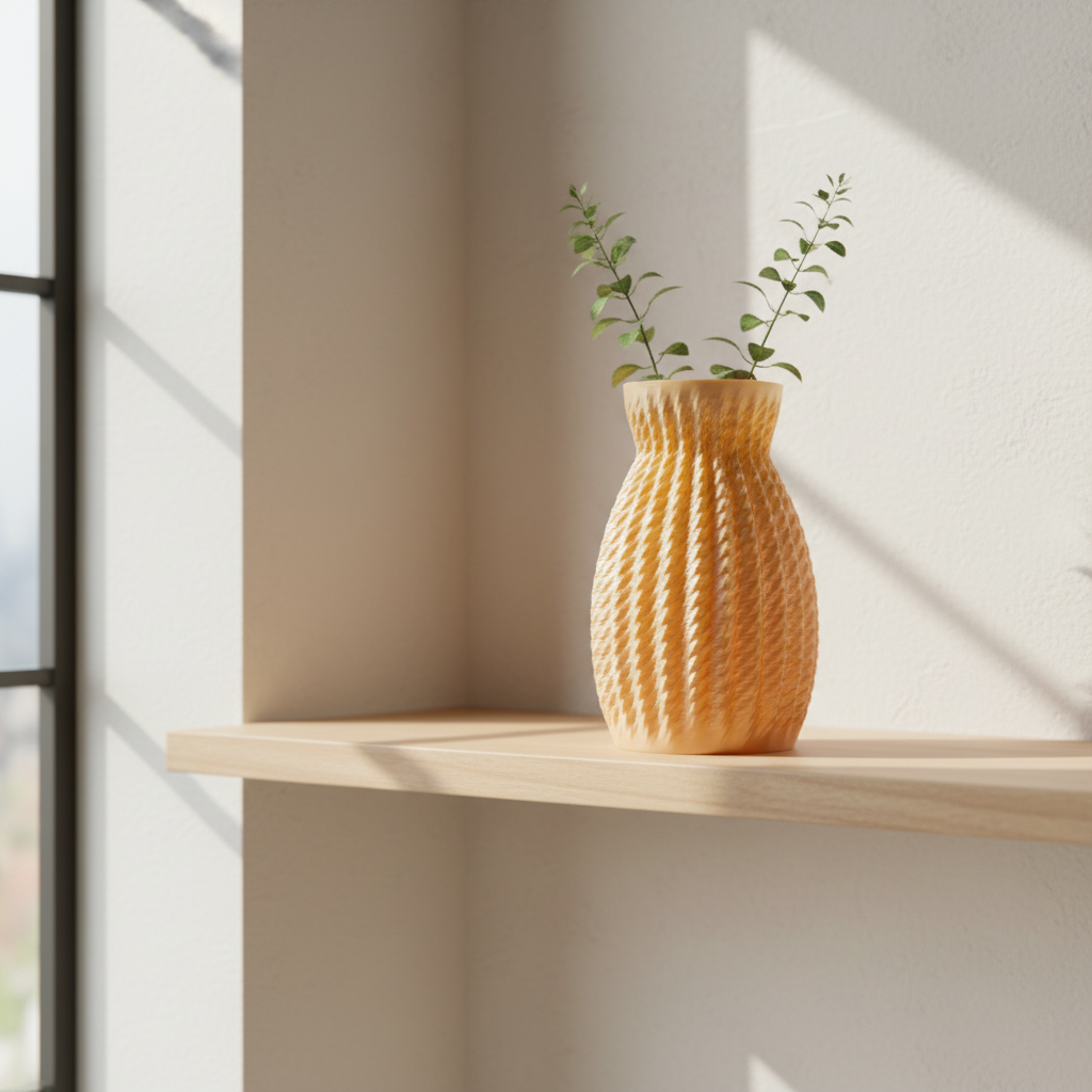 Tesseluxe Vase champagne lifestyle image