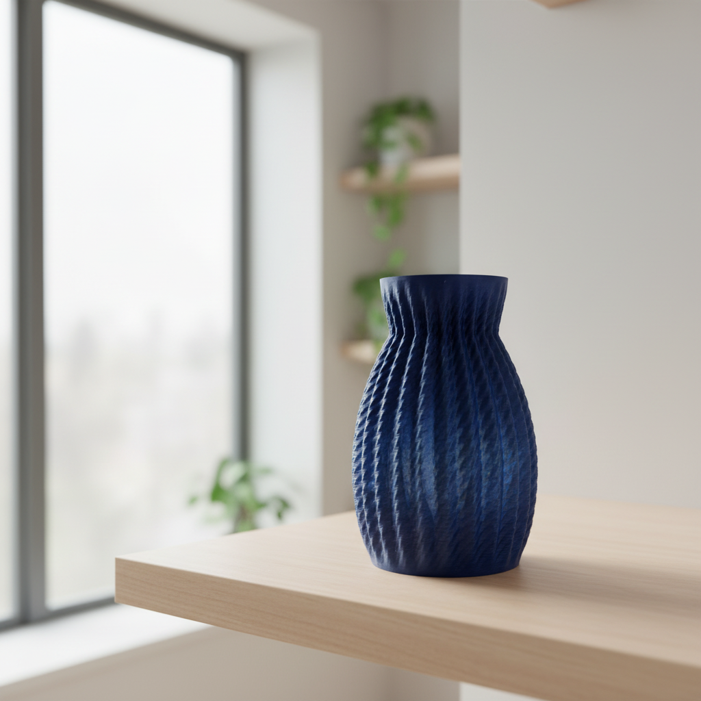 Tesseluxe Vase navy lifestyle image