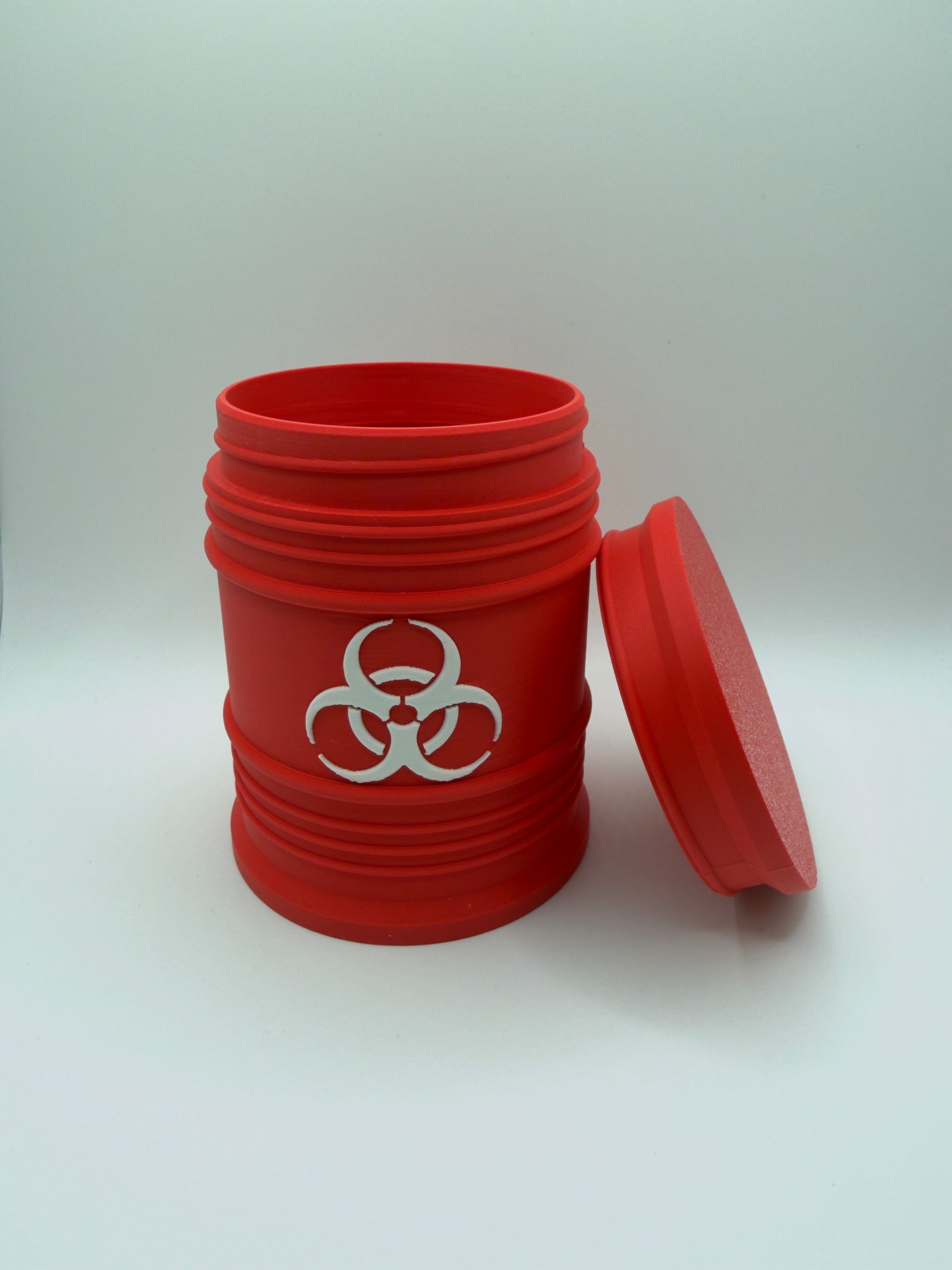 Biohazard! Empty Screw Top Containers